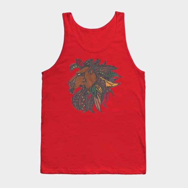 The Great Lion Tank Top by A6Tz